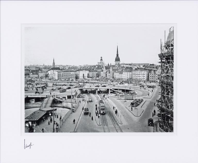 Åke Lange, "Slussen panorama", 1935.