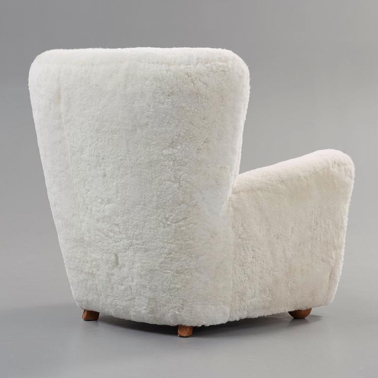 A Danish mid 20th Century easy chair attributed to Flemming Lassen.