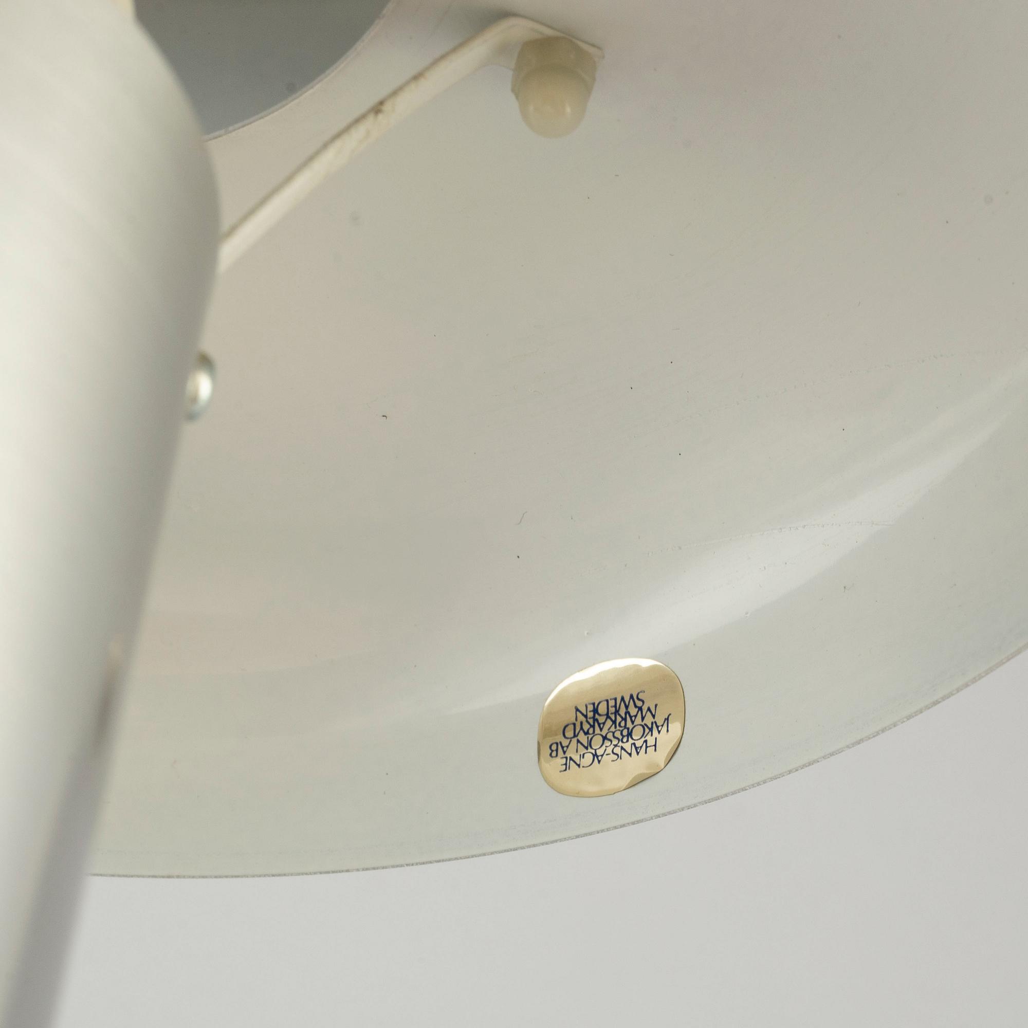 HANS-AGNE JAKOBSSON, a ceiling and tabe lamp, Markaryd, 20th century.