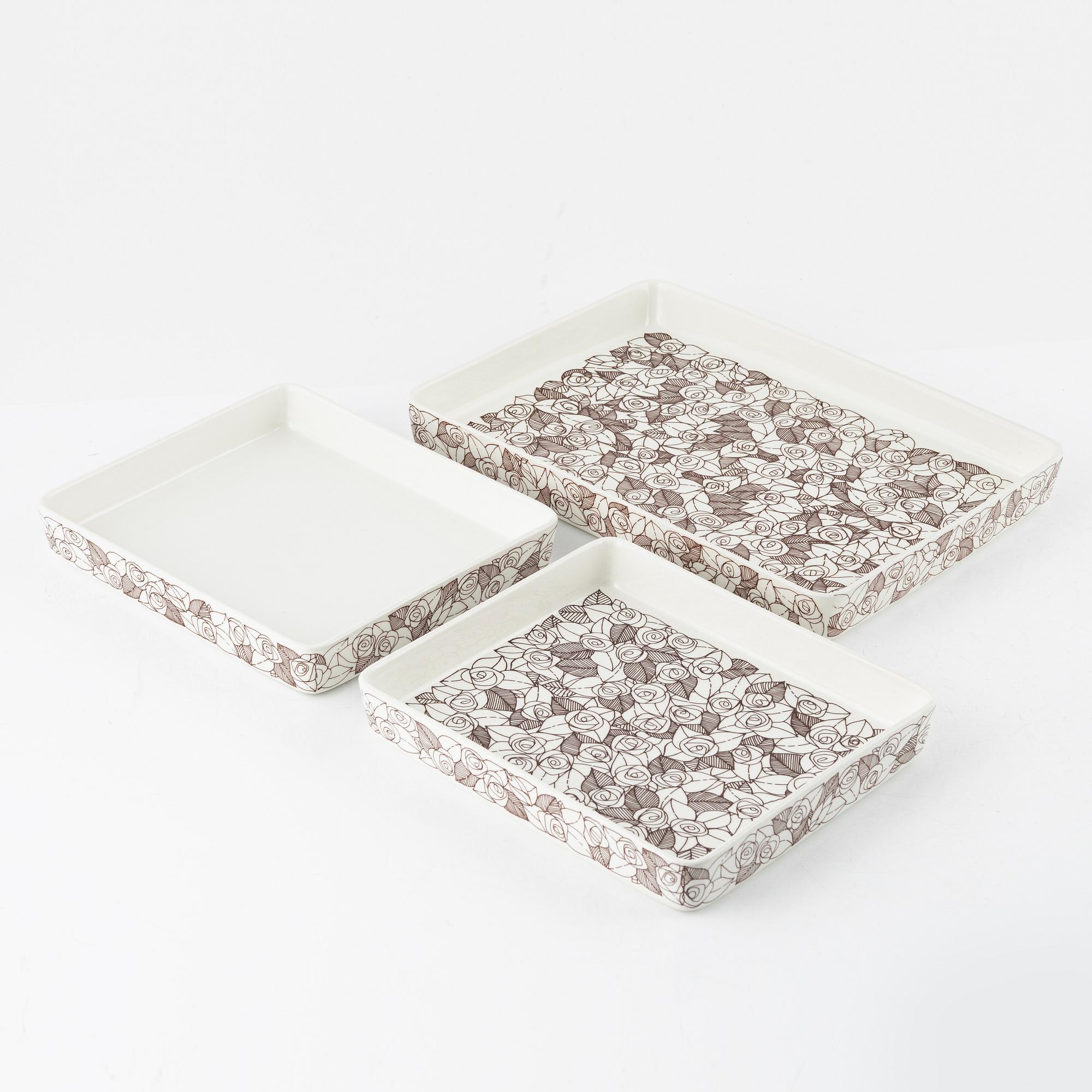 Stig Lindberg, a 31-piece "Rosenfält' flintware service, Gustavsberg.