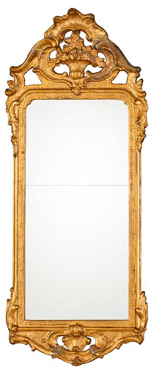 A Swedish Rococo mirror by N. Meunier.