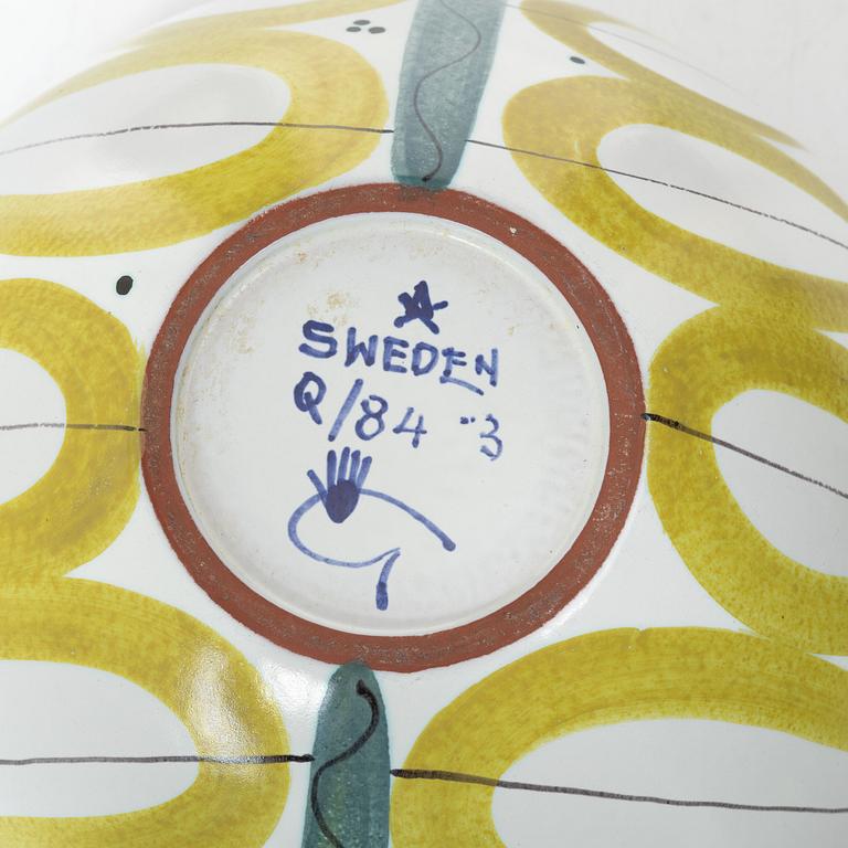 Stig Lindberg, a faience bowl, Gustavsbergs studio.