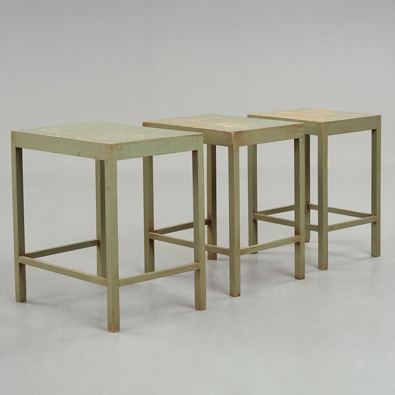 Axel Einar Hjorth, a set of occasional tables, probably 'Sibylla', Nordiska Kompaniet, Sweden 1930's.