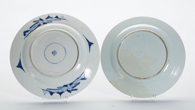 FAT, 2 stycken, porslin, Kina Kangxi samt Qianlong.