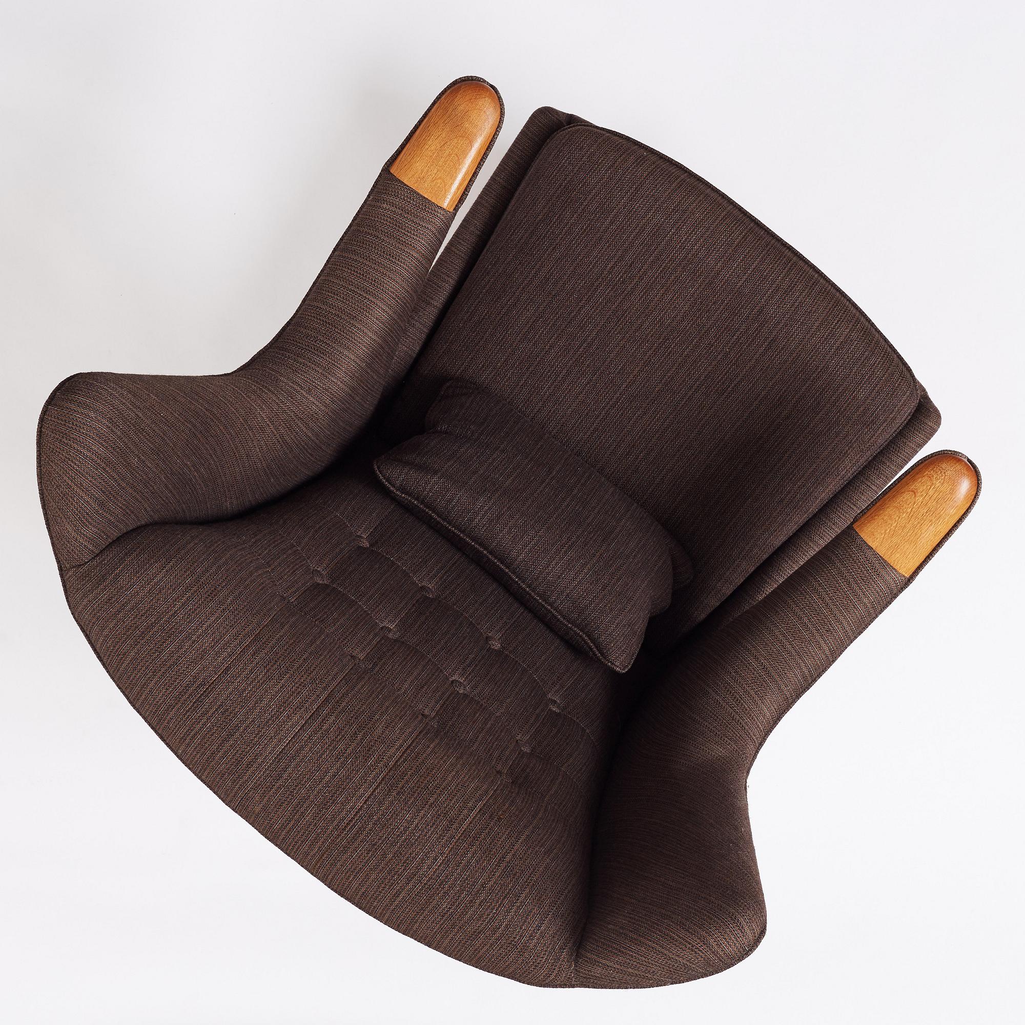 Hans J. Wegner, a 'Papa bear' easy chair, AP-stolen, Denmark, 1950s-1960s. Designed in 1952.