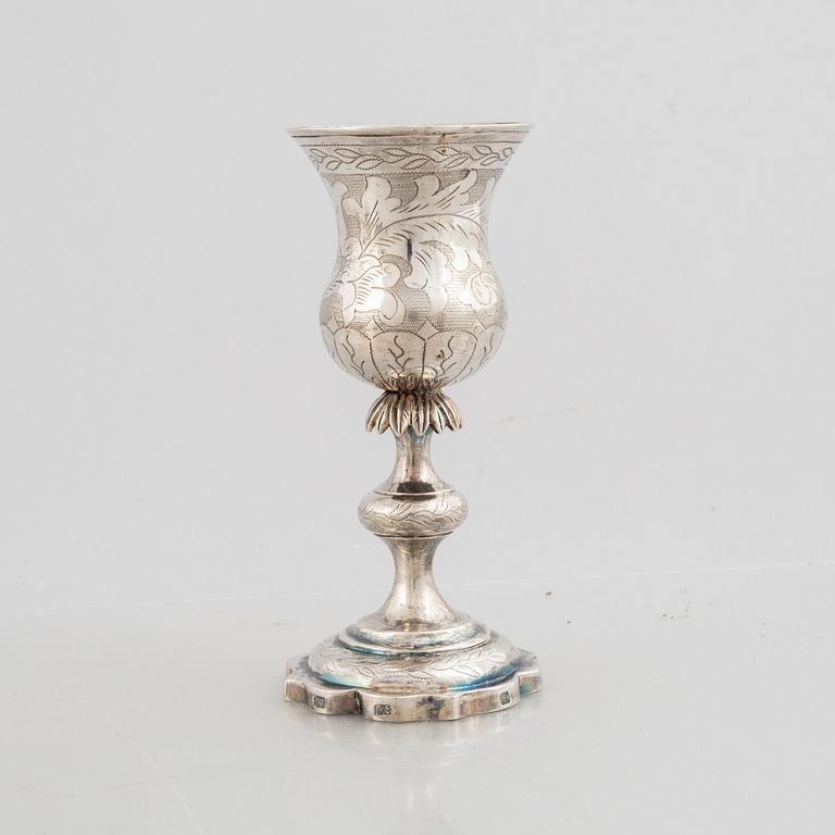 A silver chalice, Vilnius 1860.