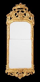 A Swedish Rococo 18th century mirror.