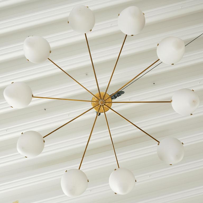 Hans-Agne Jakobsson, an imposing ceiling lamp, Hans-Agne Jakobsson AB, Markaryd, 1950s.