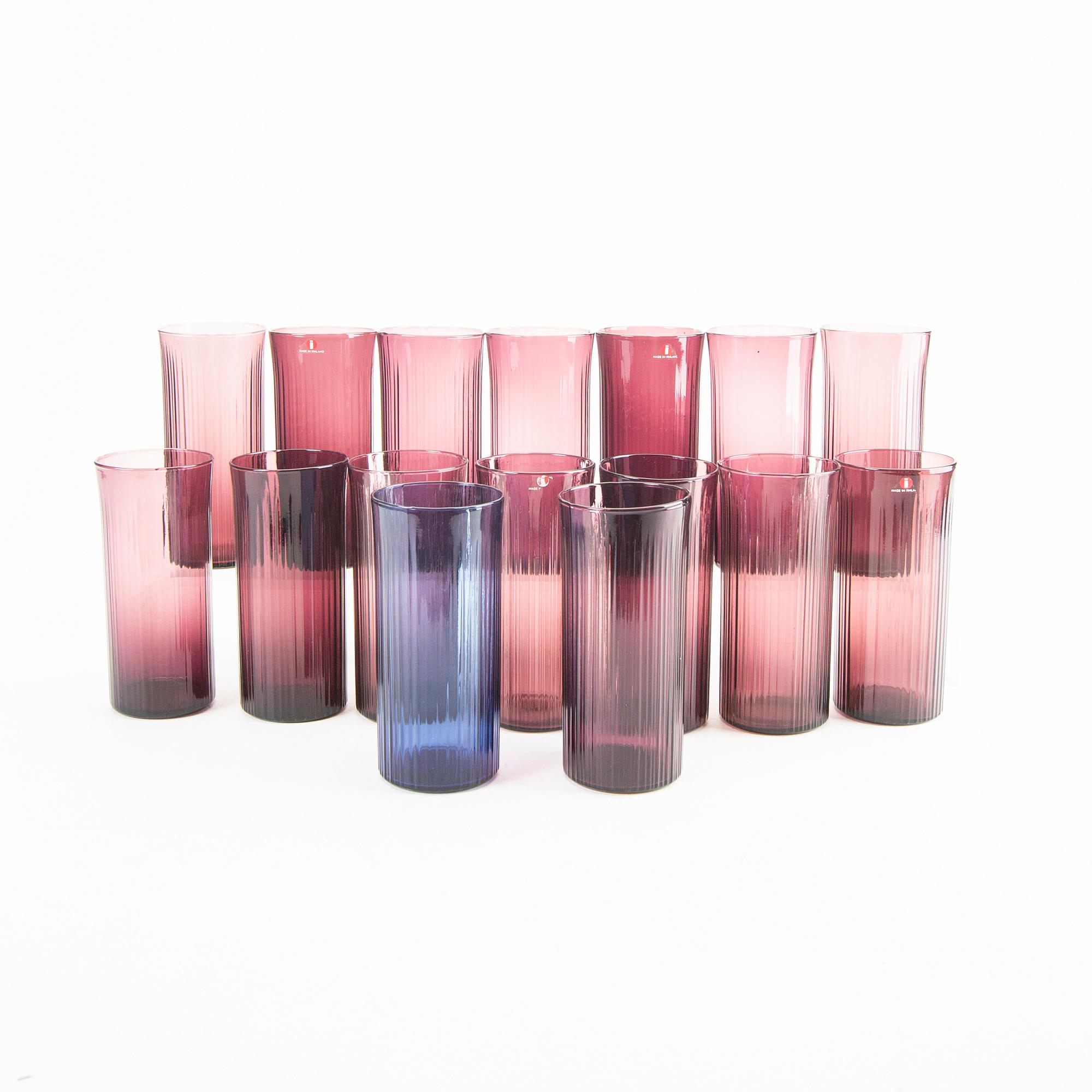 Tapio Wirkkala, glas 16 st modell 2065 1960-tal.