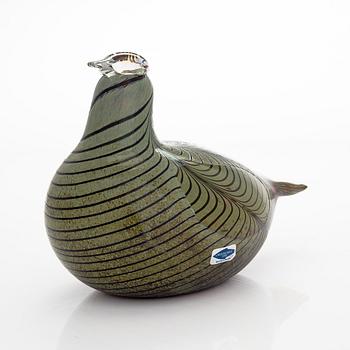 Oiva Toikka, a glass bird, 'Pheasant', signed O. Toikka Nuutajärvi.