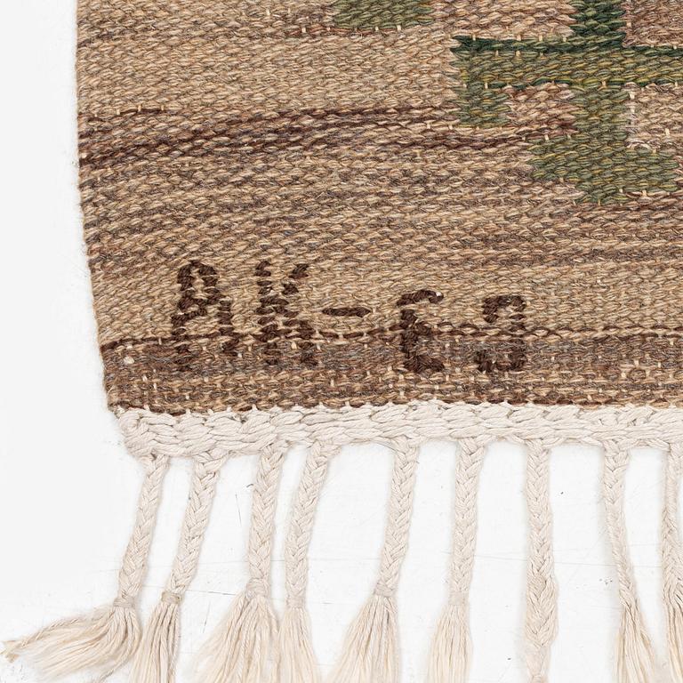 Aina Kånge, a flat weave carpet, c. 310 x 202 cm, signed AK-EJ.