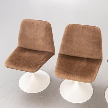 Börje Johansson, chairs, 4 "Vinga" Johanson Design, Markaryd, second half of the 20th century.