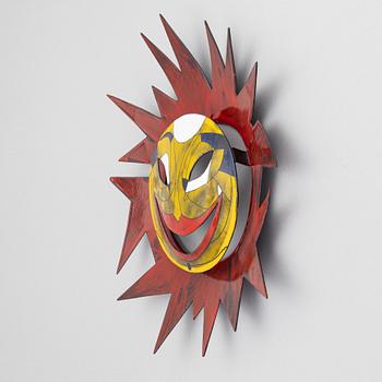 Stig Lindberg, väggskulptur, emalj på plåt, Gustavsberg.