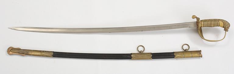 SABEL för officer vid flottan, England, 1800-talets andra hälft.