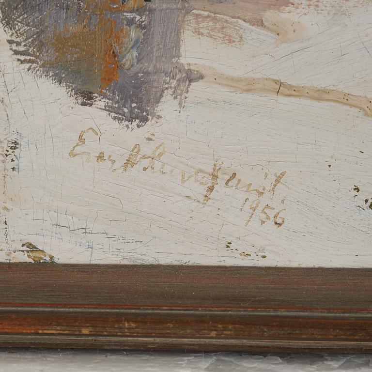 Evert Lundquist, "The park at Drottningholm" (Motiv från Drottningholmsparken).