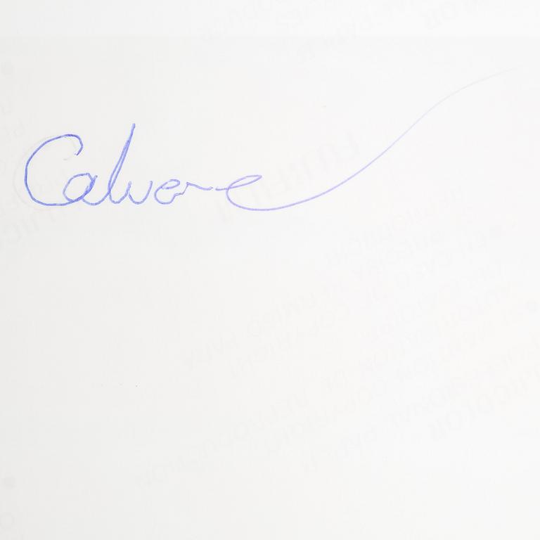 TORBJÖRN CALVERO, photograph of Emmylou Harris signed Calvero on verso.