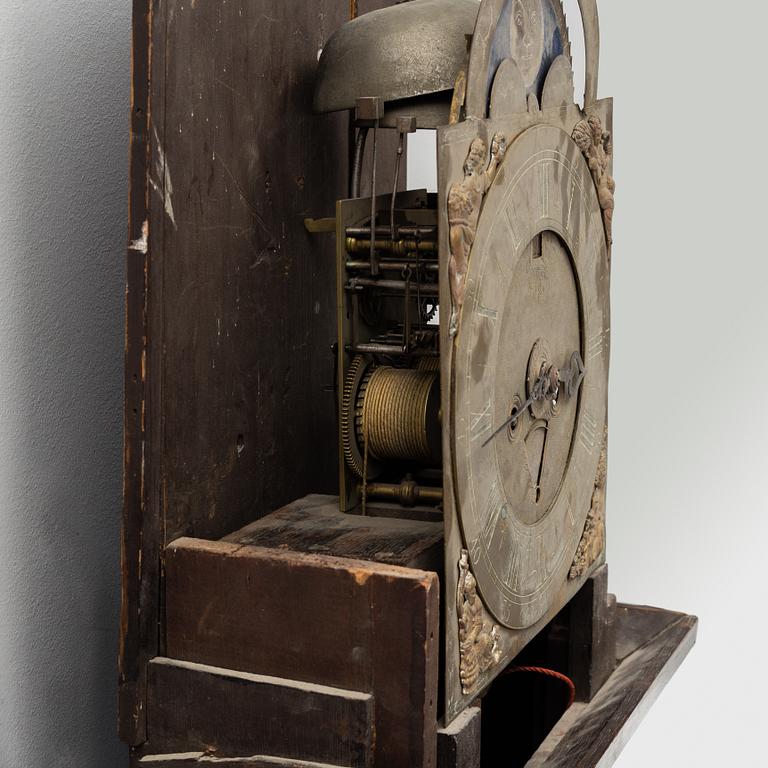 A Dutch longcase clock, 18th / 19th century.