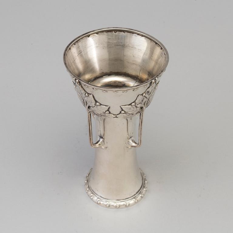 FIRMA K ANDERSON, pokalvas, silver, jugend,  Stockholm, 1903.