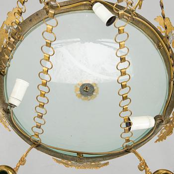 Ceiling lamp, Empire style, latter half of 19th century.