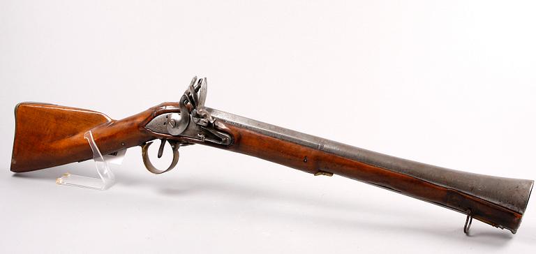 BLUNDERBUS, flintlås, engelskt lås märkt 1749,
