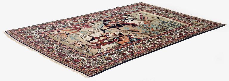 Matta, antik Kirman Laver, södra Persien, ca 210 x 136 cm.