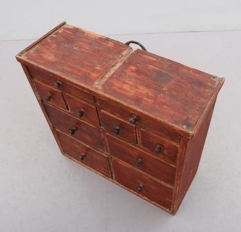 LÅDFACK, allmoge, 1800-talets första hälft.