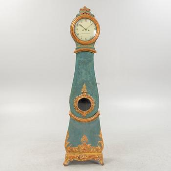 A rococo painted longcase clock by Jacob Kock (Royal clockmaker 1762-1803).