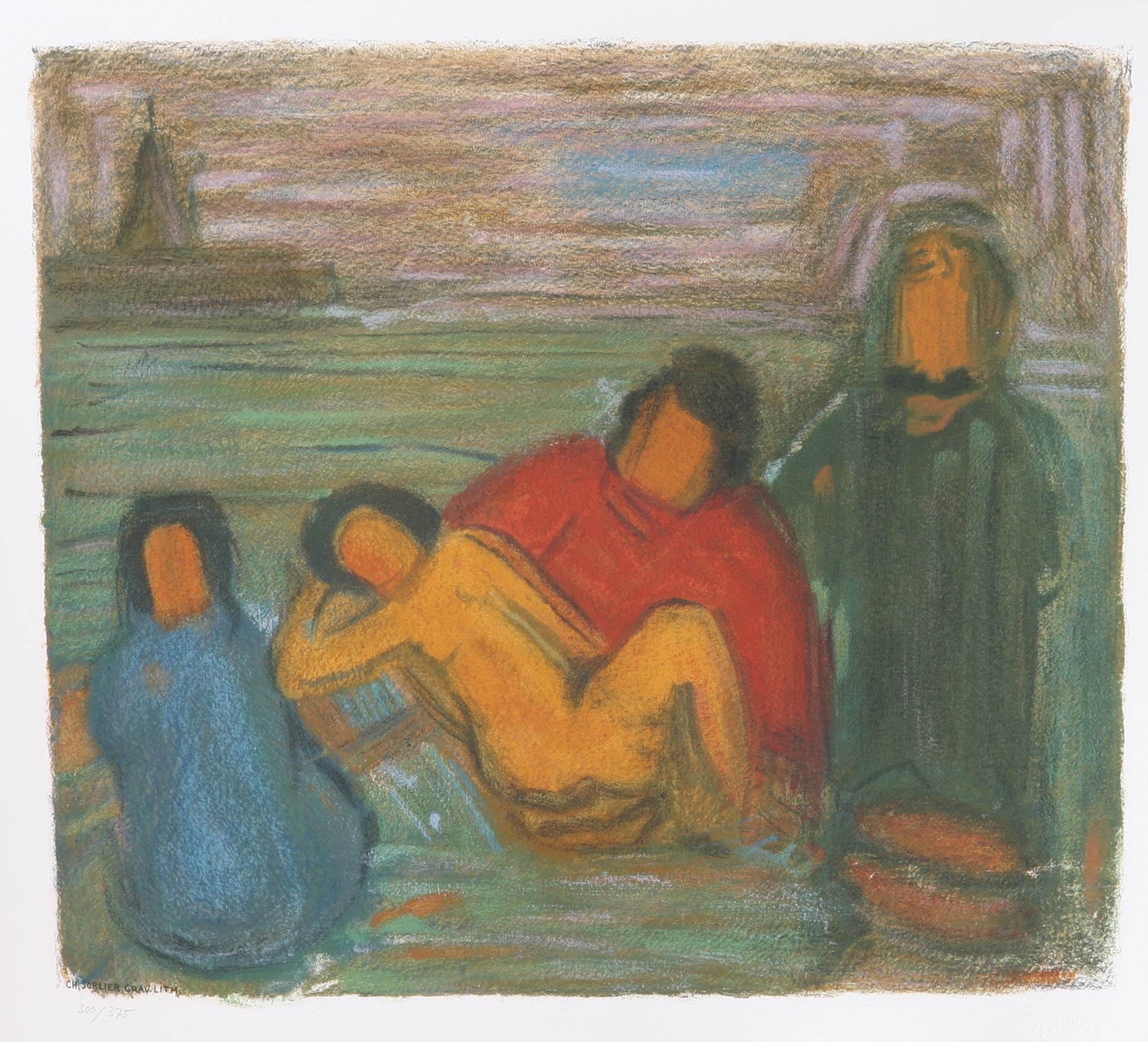 KYLBERG, CARL, efter, 3 st, färglitografier, utg av Charles Sorlier.
