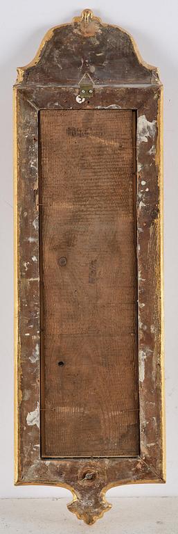 A pair of Gustavian giltwood one-light girandoles by J. P. Helin (master in Stockholm 1763-94).