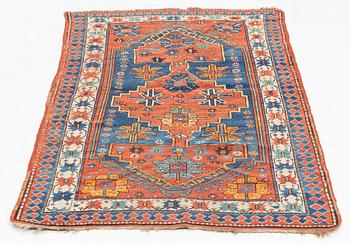 Rug, Antique Kazak,circa 180 x 100-110 cm.