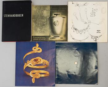 BÖCKER/HÄFTEN, 15 vol. smyckeslitteratur.