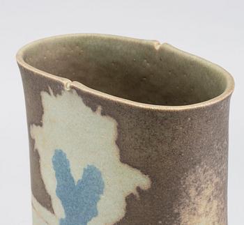 A HANS DE JONG STONEWARE VASE, Netherlands 1982, stampsigned.