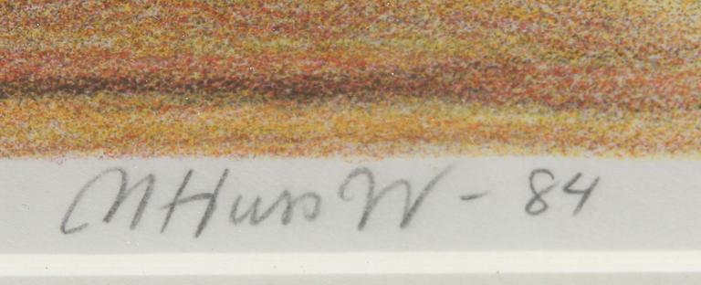 MONA HUSS WALIN, färglitografi, sign o numr 336/380.