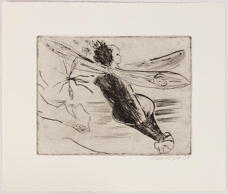 Hans Wigert, Insekt och man i profil.