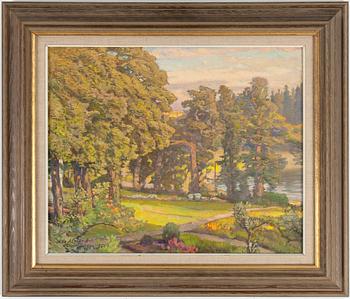 NILS ASPLUND, oil on canvas, signed and dated  1956.