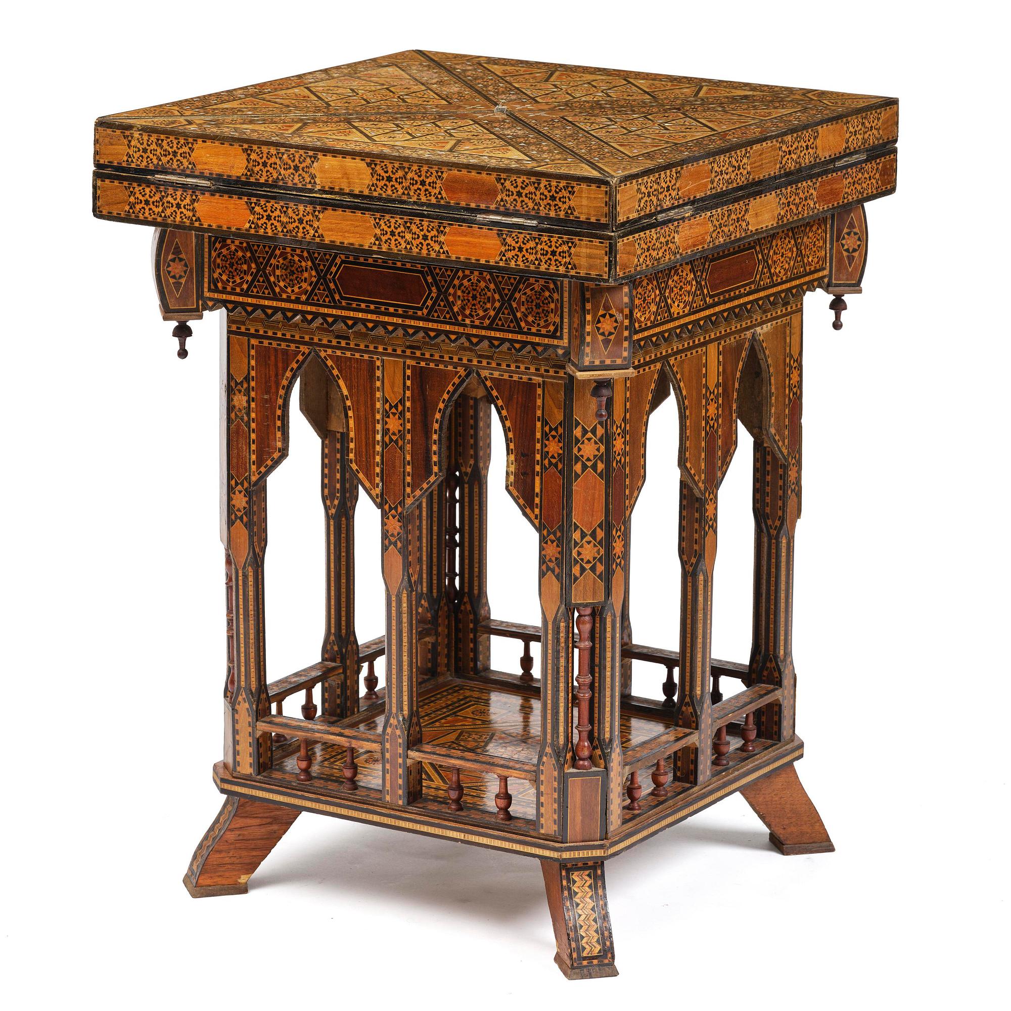 Spelbord, Damaskus Syrien, omkring år 1900.