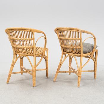 A set of eight bamboo and rattan chairs, Sika, Denmark.