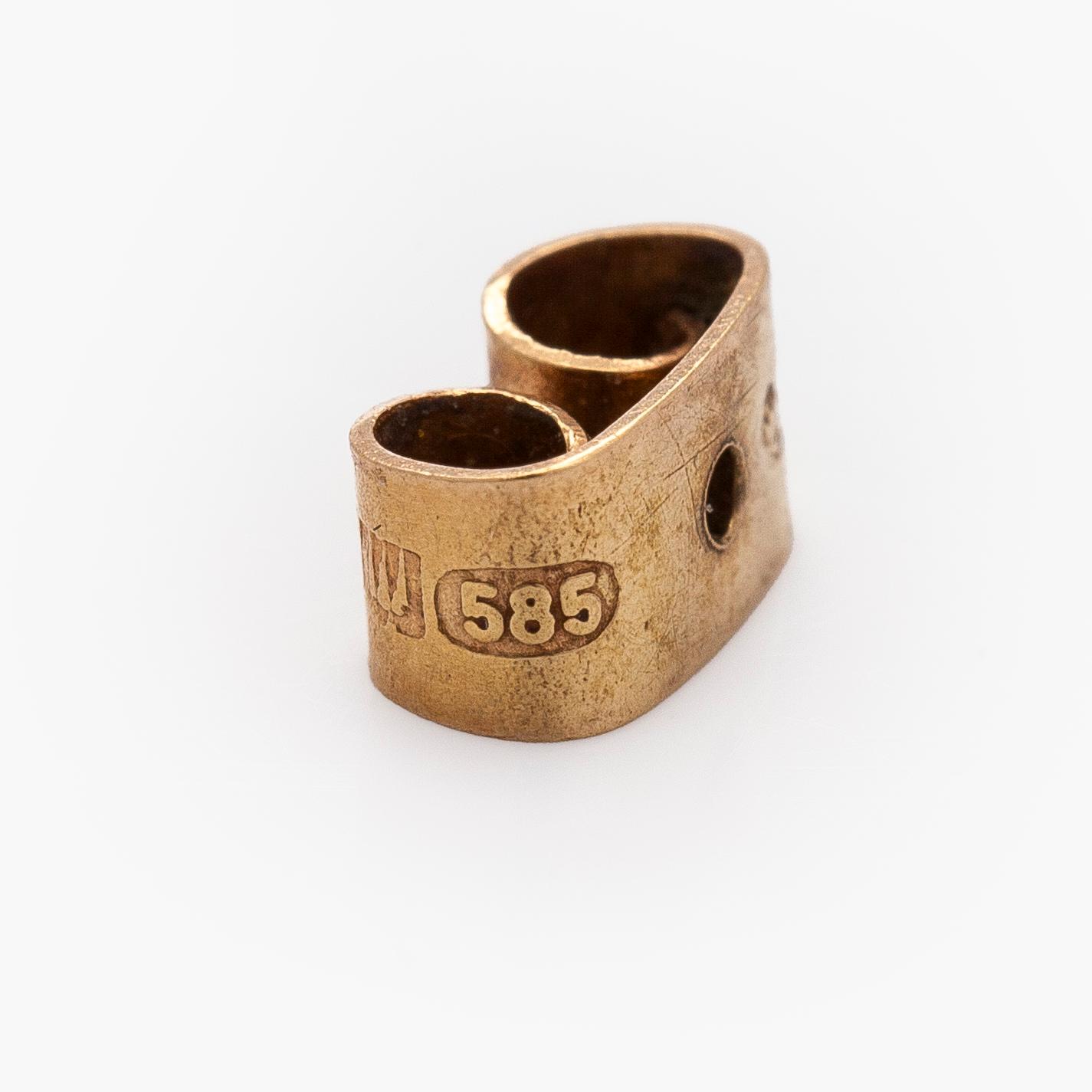 Björn Weckström, örhängen, "Nugget", 14K guld. Lapponia 1972.