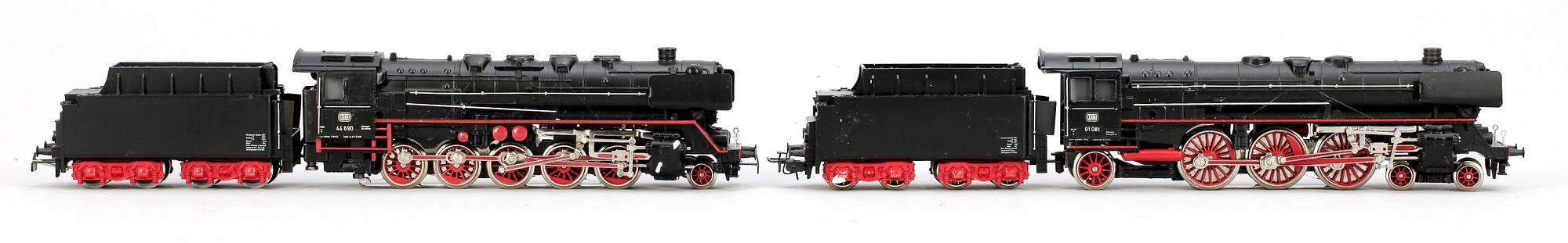 PARTI LOK, 2 st. Märklin H0 3048 samt 3047, 1900-talets andra hälft.