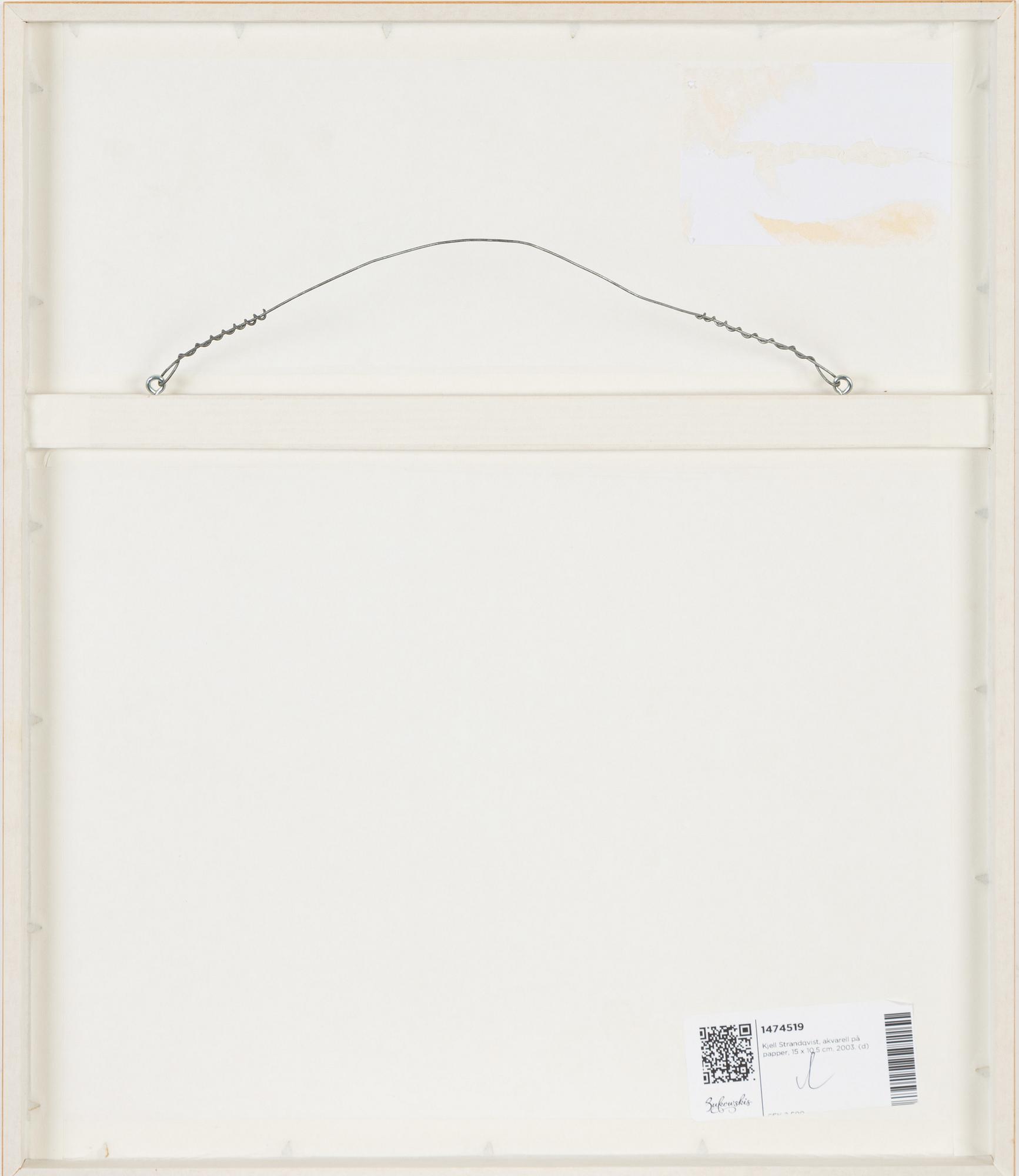 Kjell Strandqvist, watercolour & pastel, signed and dated -93.