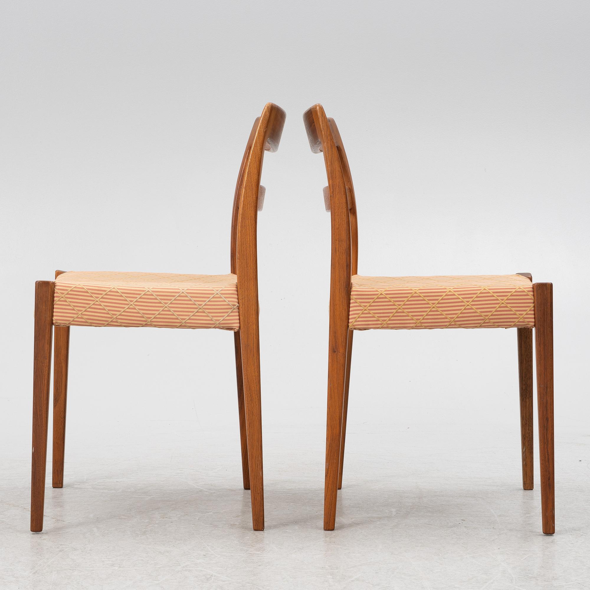 Nils Jonsson, matbord med 6 stolar, Troeds.