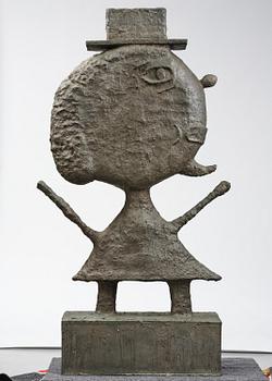 Donald Baechler, "Man with Hat".