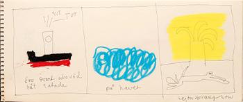 Madeleine Pyk, Sketchbook "One day in the Sahara, thought the Lejonson.....".