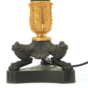 A pair of French 19th century table lamps.