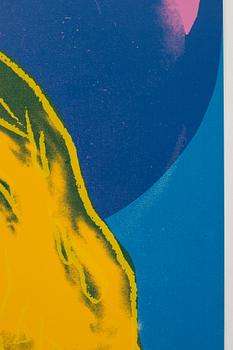 ANDY WARHOL, "With hat" ur "Three portraits of  Ingrid Bergman by Andy Warhol"  silkscreen signerad och numerad 15/250.