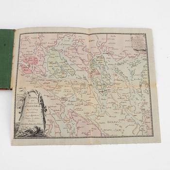 Album från 1746 med 22 akvareller över fästningar, gåva av Gabriel Cronstedt till tronföljaren Adolf Fredrik.