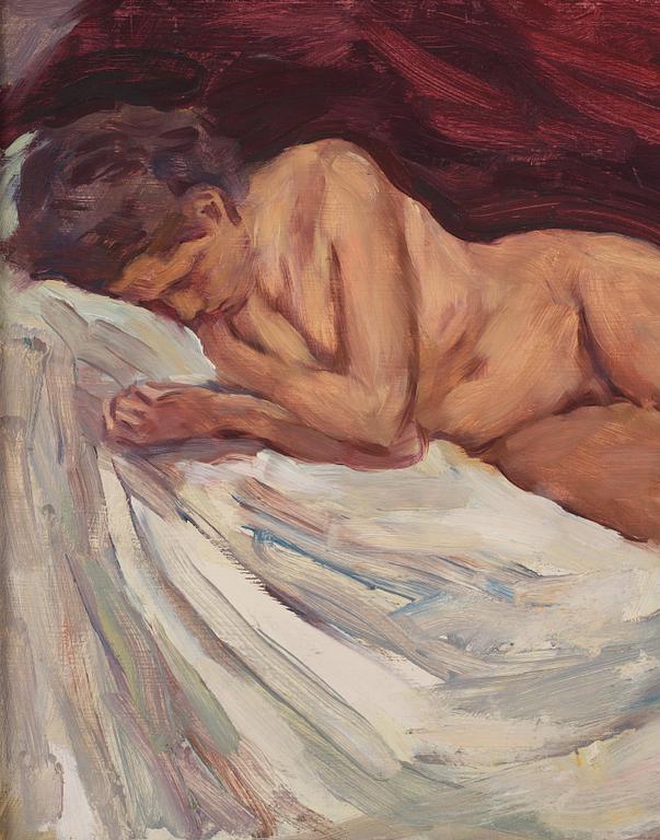 Lotte Laserstein, Portrait of a reclining woman.