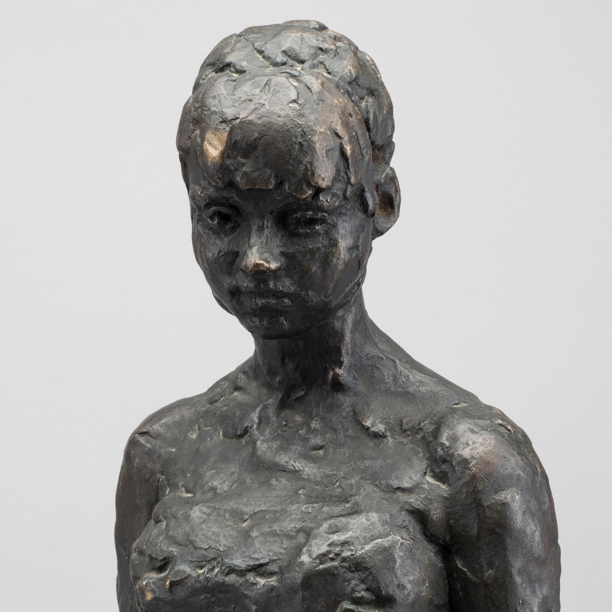 TORSTEN FRID, SCULPTURE, BRONZE, SIGNED. 1964.