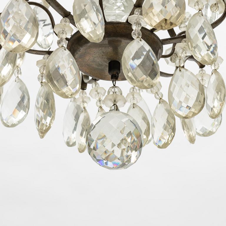 A Rococo style chandelier, first half of the 20th Century.