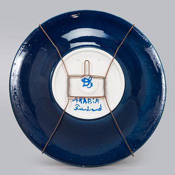 Dorrit von Fieandt, skålfat, keramik, signerad DF Arabia Finland.